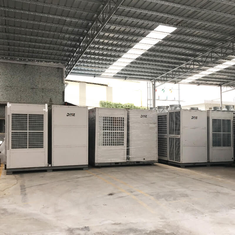 Tent air conditioner for warehouse refrigeration