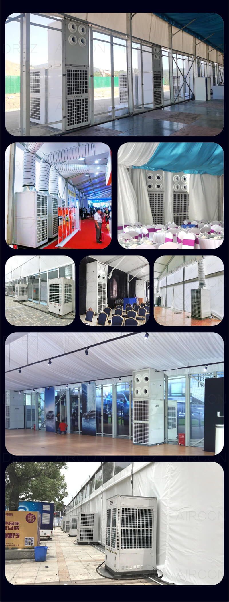 30 Ton marquee tent air conditioning for tents