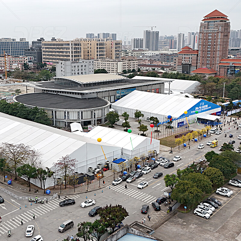 Commercial tent air conditioners at home appliance exhibitions