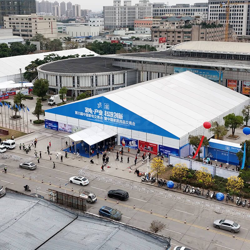 Commercial tent air conditioners at home appliance exhibitions